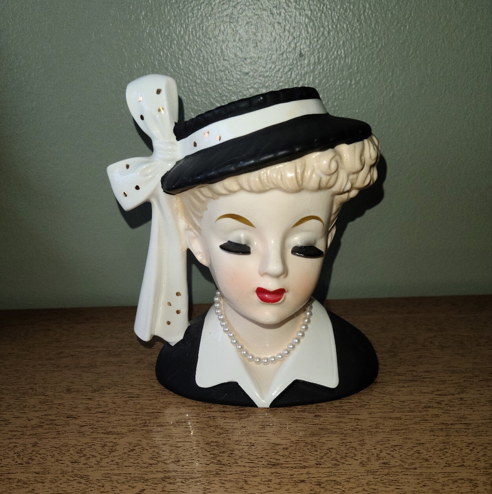 Vintage Napco I love Lucy vase